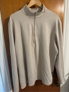 lululemon athletica Men's Quarter-Zip Pullover — Light Taupe